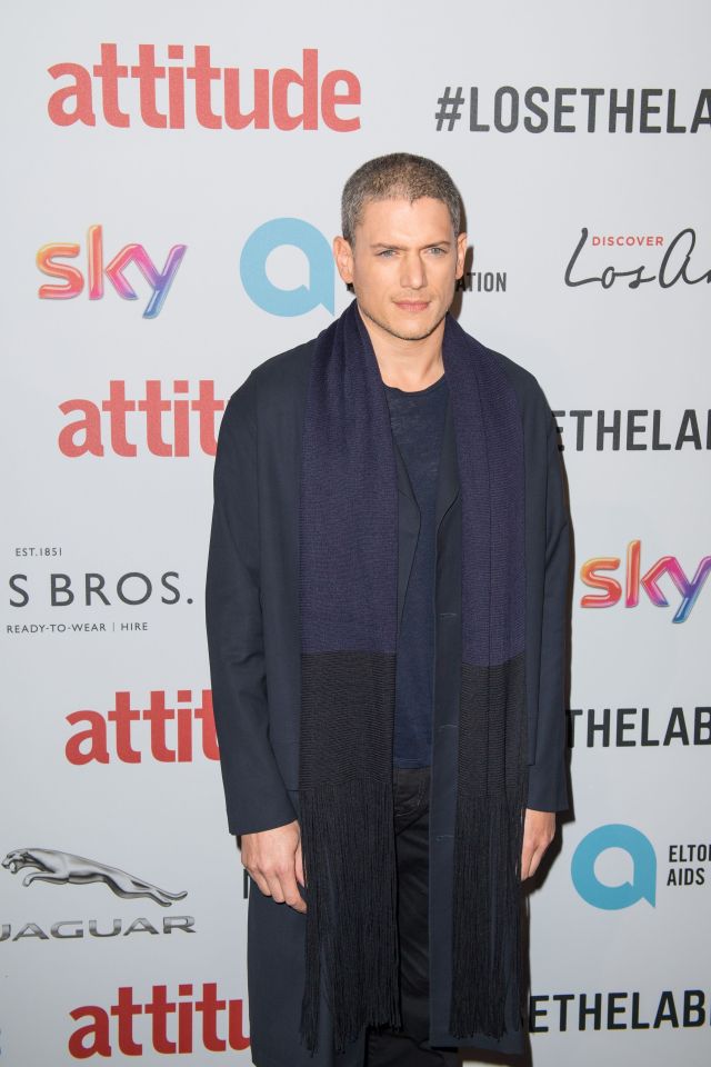  Action star Wentworth Miller kept it casual in all black