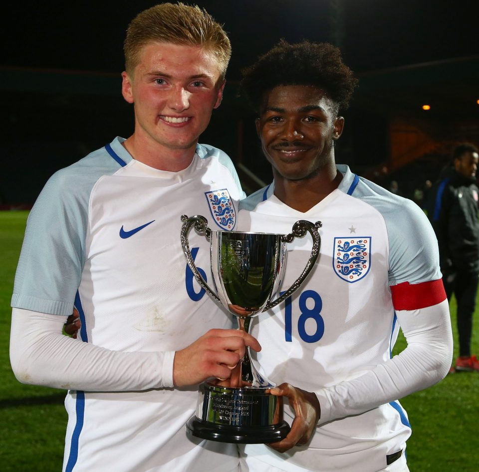 The youngster with the Four Nations Tournament trophy