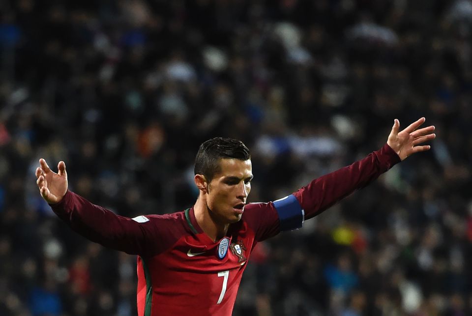  Ronaldo scored his fifth in two games for Portugal against Faroe Islands