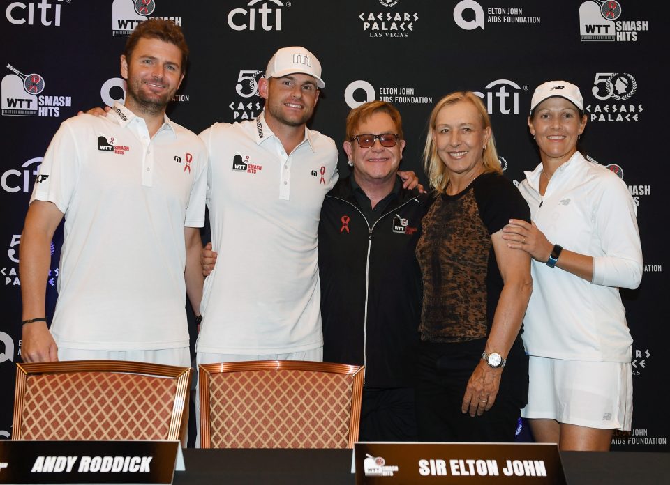  Other supporters included former tennis players Mardy Fish, Andy Roddick and Martina Navratilova