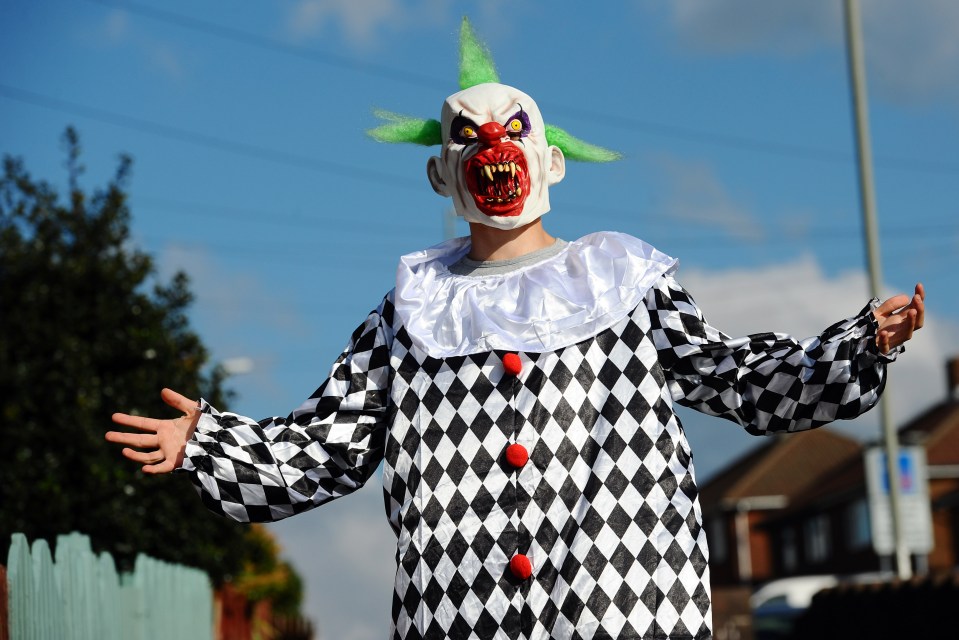  The first killer clown in Britain to be fined - and get a criminal record - for dressing in the scary outfit was unmasked as a jobless teenager