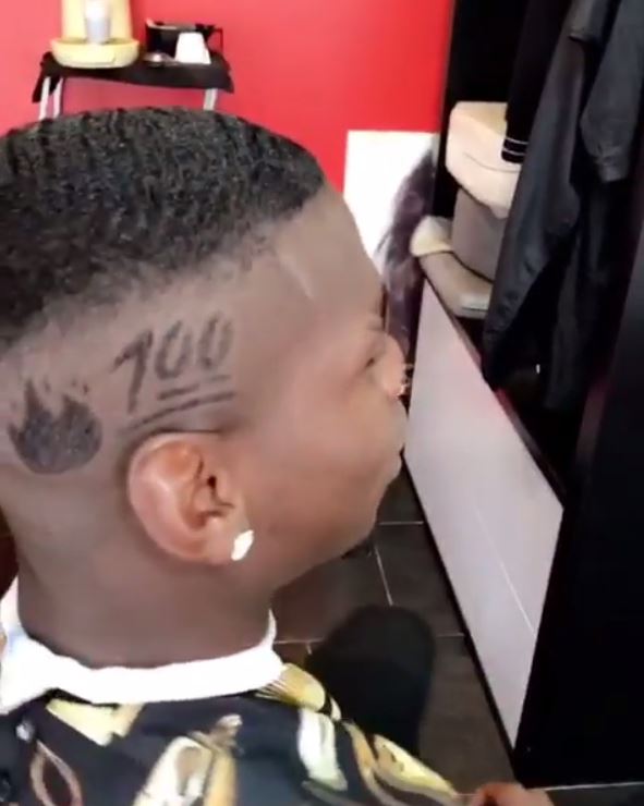 Paul Pogba's latest hairdo even incorporates a pair of popular emojis