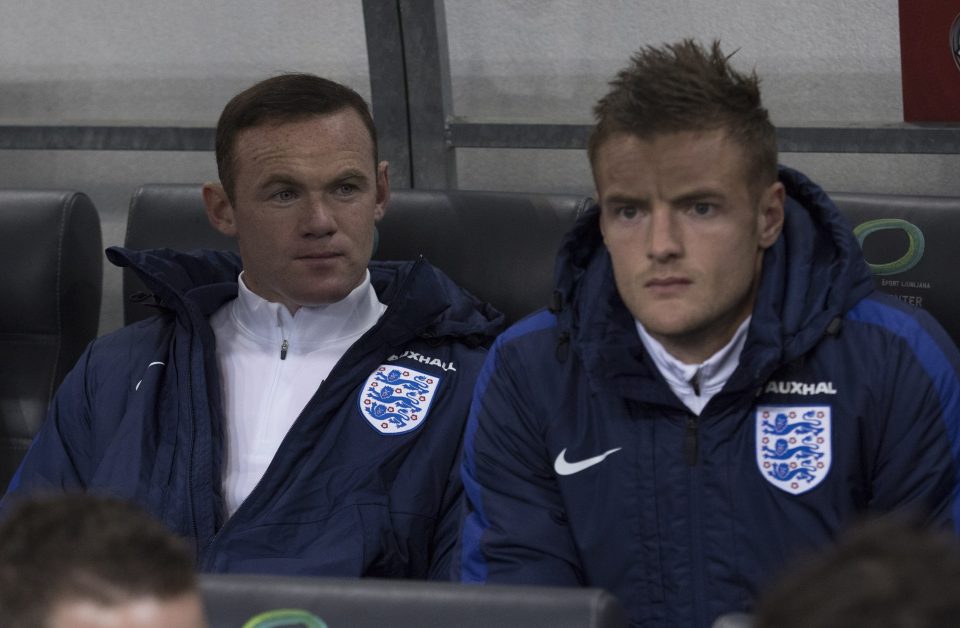 Slovenia v England World Cup Qualifying Group F. Round 1, 11th October 2016 Picture by Richard Pelham Wayne Rooney of England on subs bench