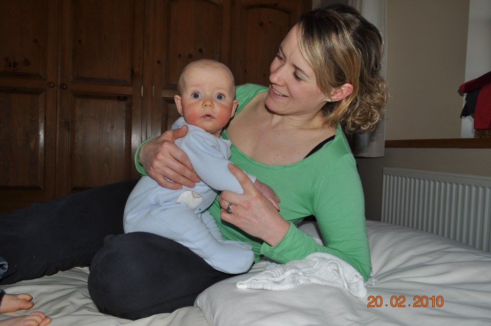 Mum Cath Richards, pictured with Owen when he was six-months-old said the family became strained by the medical condition hurting their little boy