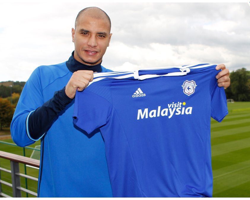 Marouane Chamakh showed off his new look after signing for Cardiff