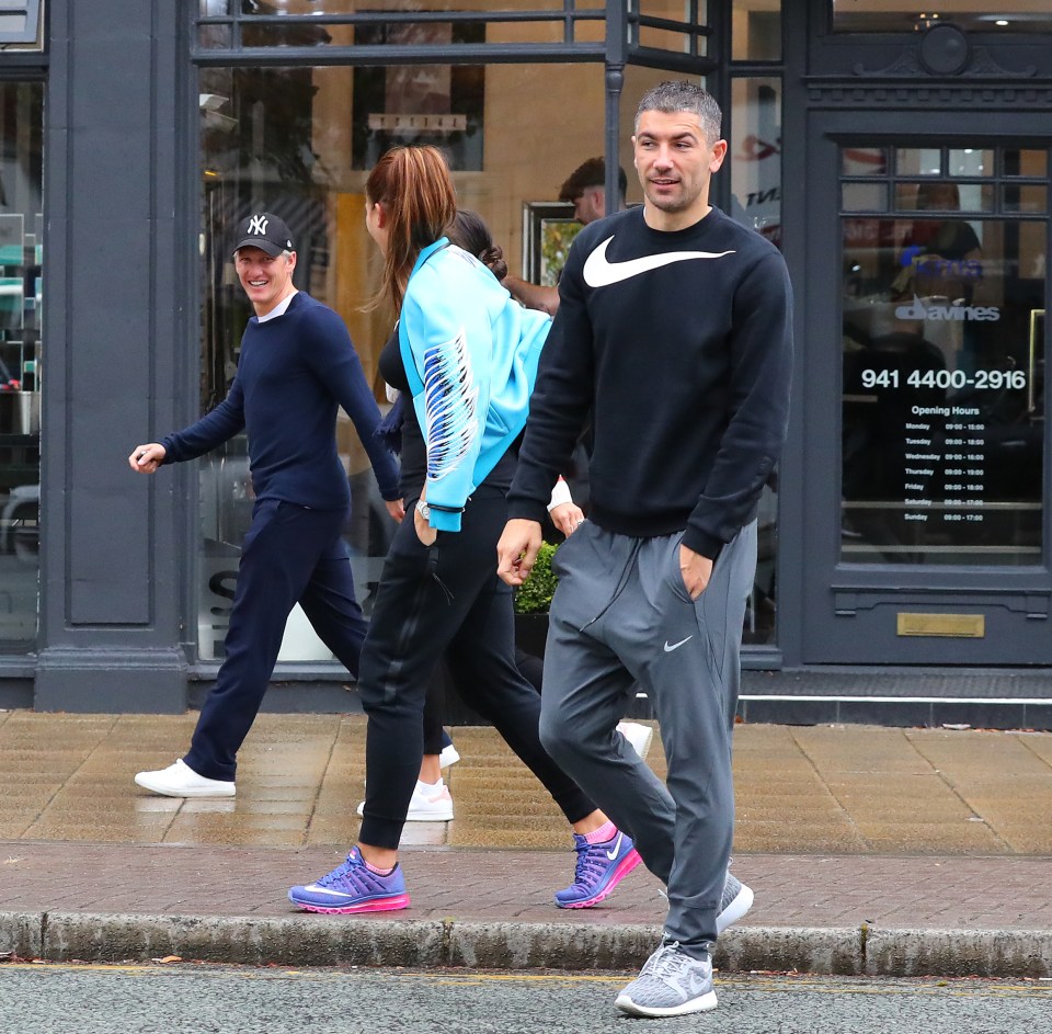  Bastian Schweinsteiger and Ana Ivanovic were out with Aleksandar Kolarov and his wife Vesna