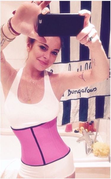 Lindsay Lohan has also been wearing one