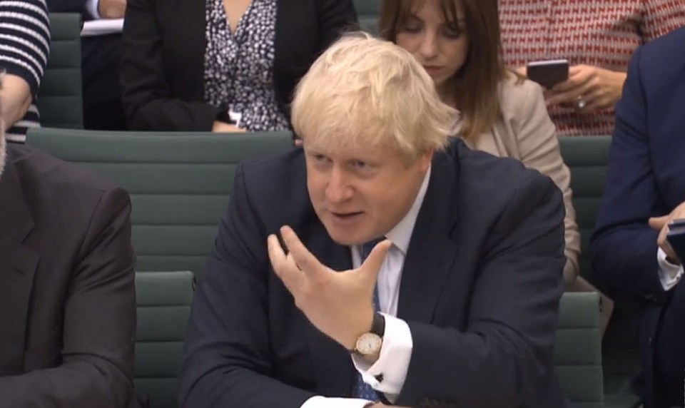  Foreign Secretary Boris Johnson gave evidence to the Foreign Affairs Committee this morning