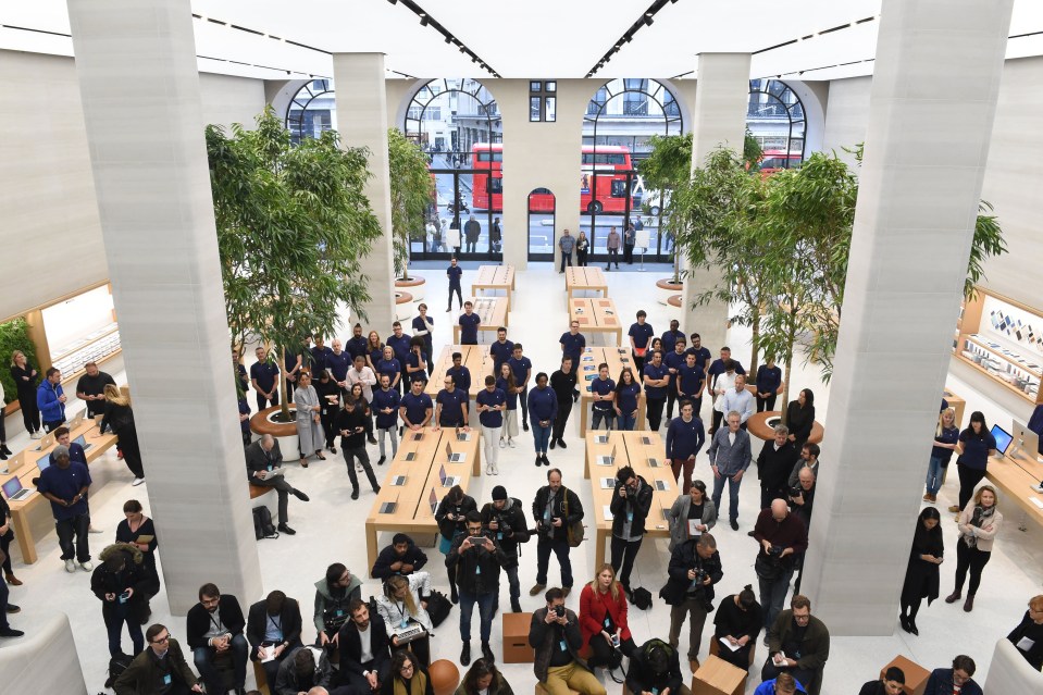  Apple have said their new Regent Street store has been designed to feel like a town square