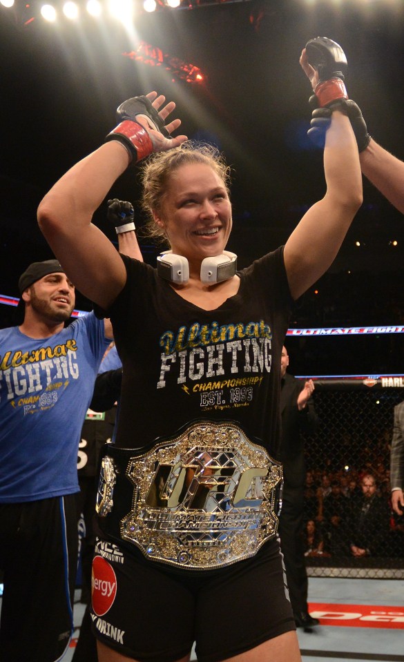  Dominant champion: Ronda Rousey defended her UFC title six times in a row before eventually losing to Holly Holm