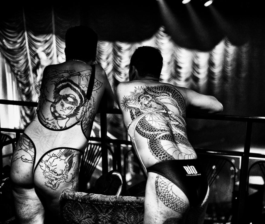 MagLau visited fetish parties across Europe and Japan to capture the black and white images