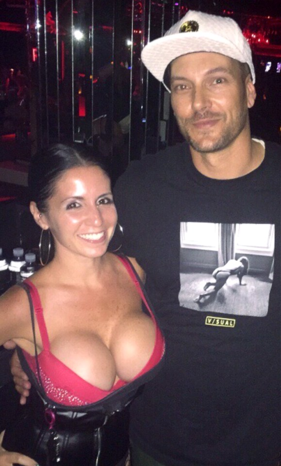  Waitress Nikki, pictured with Kevin Federline, had her nipple pierced shortly after her latest boob job