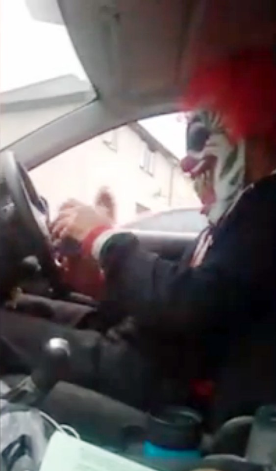  The cackling clown said he was later spoken to by police who warned him he could be scaring kids