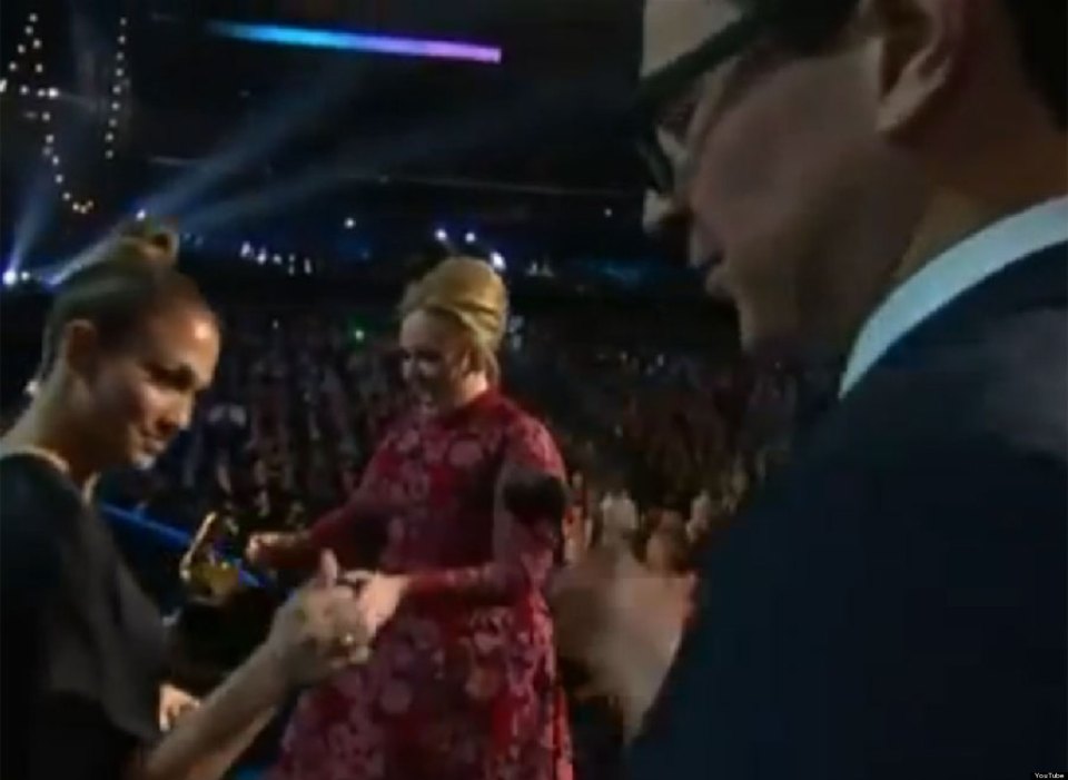 Vitalii tried to storm the sage while Adele collected her award