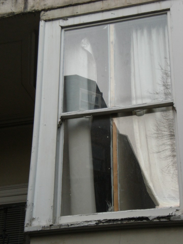  Shoddy ... Landlord put up flimsy plasterboard to divide rooms