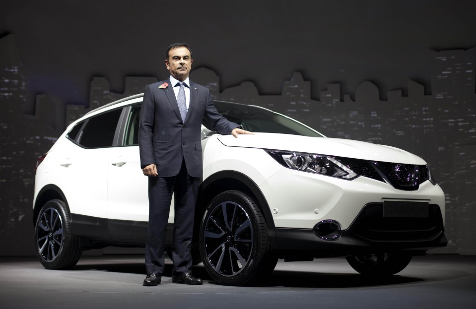 The car chief arrived at Downing Street in a Qashqai, the make of Nissan car built at the Sunderland plant