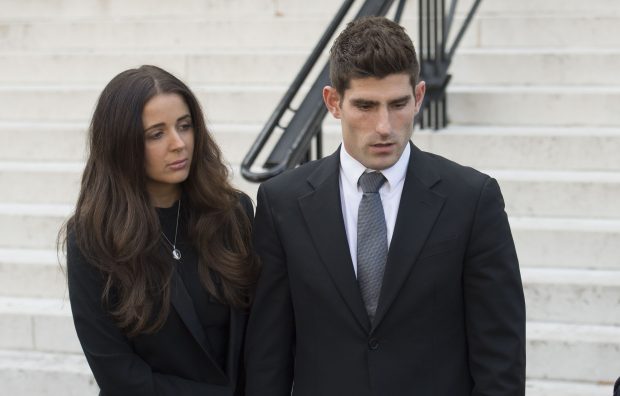 Ched Evans and Natasha Massey