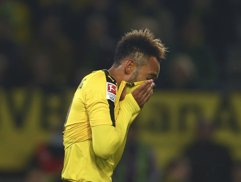  Pierre-Emerick Aubameyang missed a penalty but went on to net Dortmund's equaliser