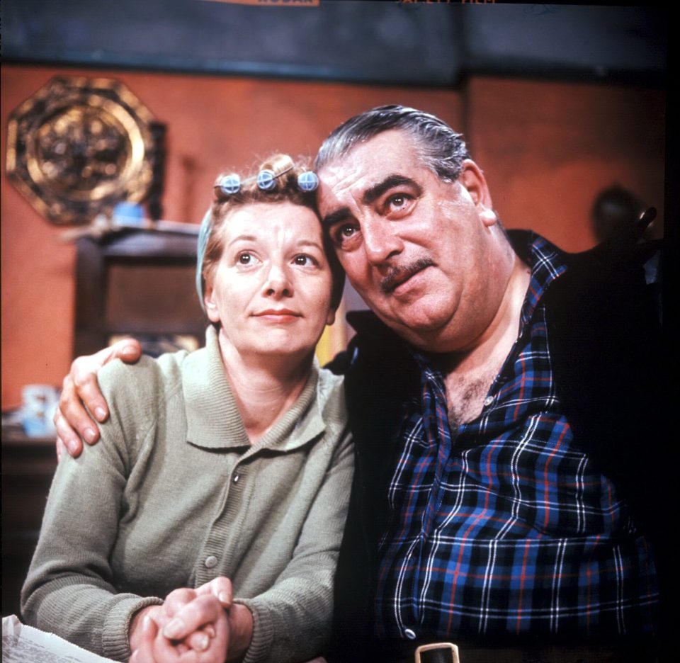 Jean with on-screen husband Bernard Youens