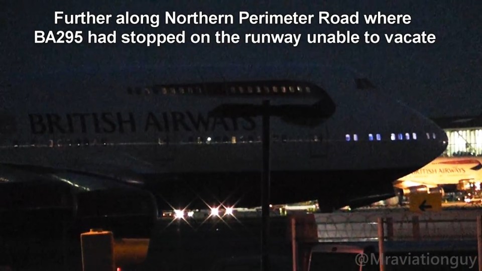 Passengers were told to vacate the jet "very slowly" to prevent it from toppling over