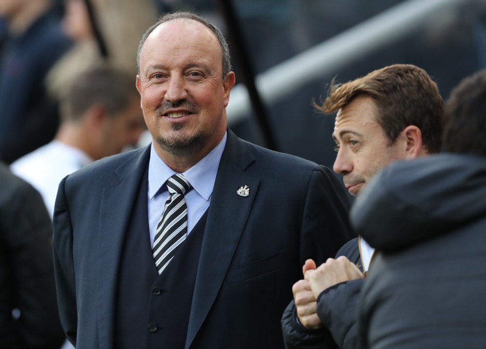 Rafa Benitez's Newcastle are currently second in the Championship