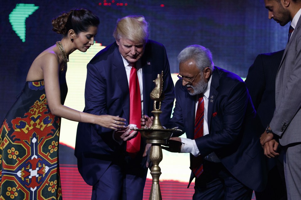 Republican presidential candidate Donald Trump spoke before the Republican Hindu Coalition yesterday