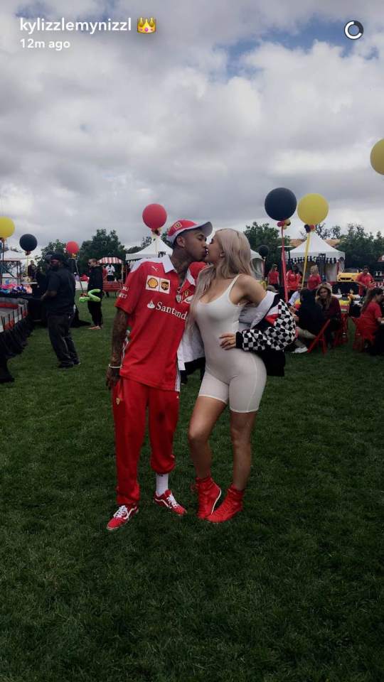 The loved-up couple were celebrating Tyga's son's 4th birthday 