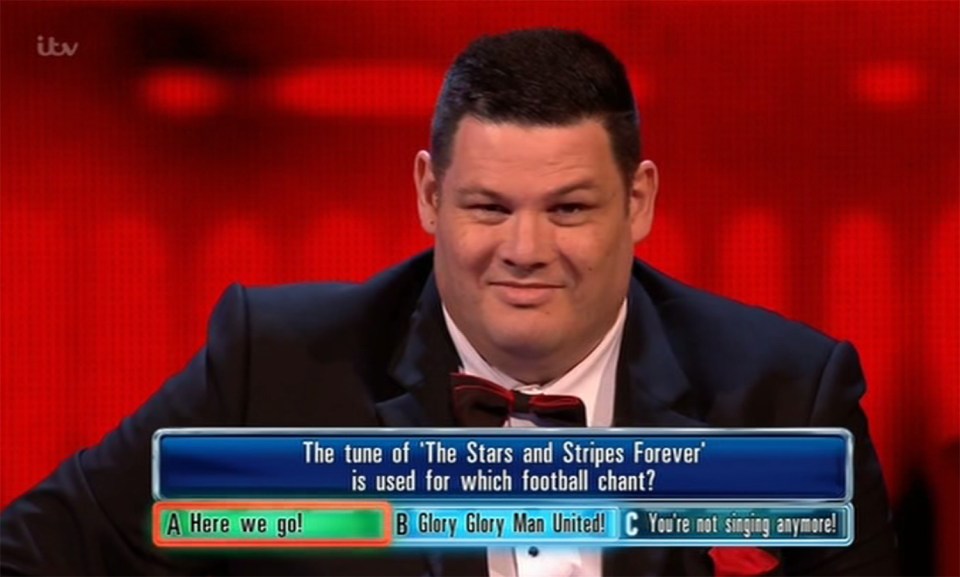 Harry was trumped by The Chaser, Mark Labbett