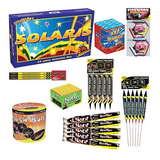  Get 24 fireworks for £50 with the Solaris box