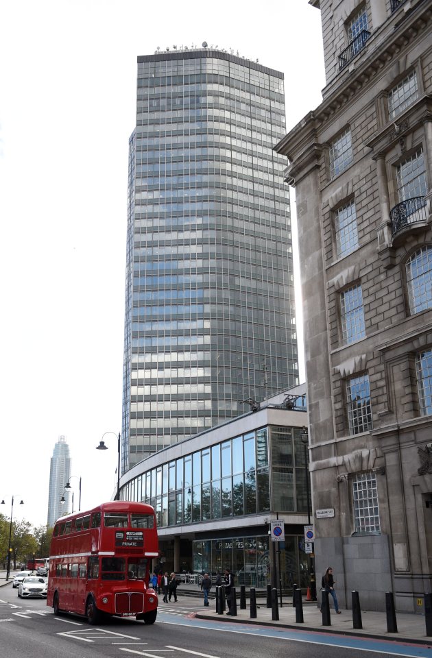 Headquarters ... Millbank Tower in London, where RT's UK operations are based