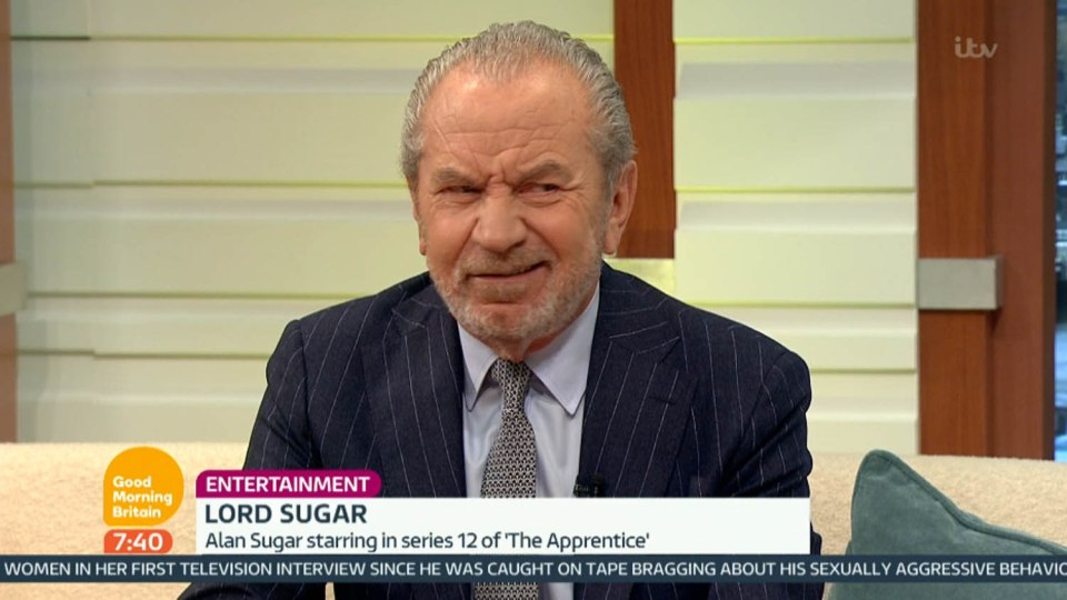 Lord Sugar hit back at Trump's claims about his fortune