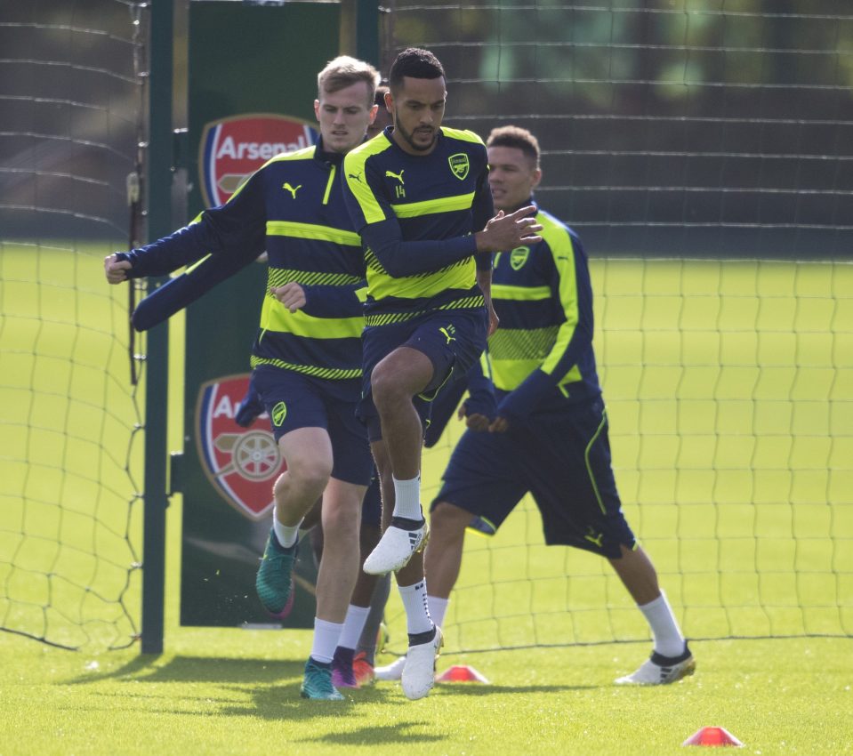  The Gunners limber up ahead for Ludogorets