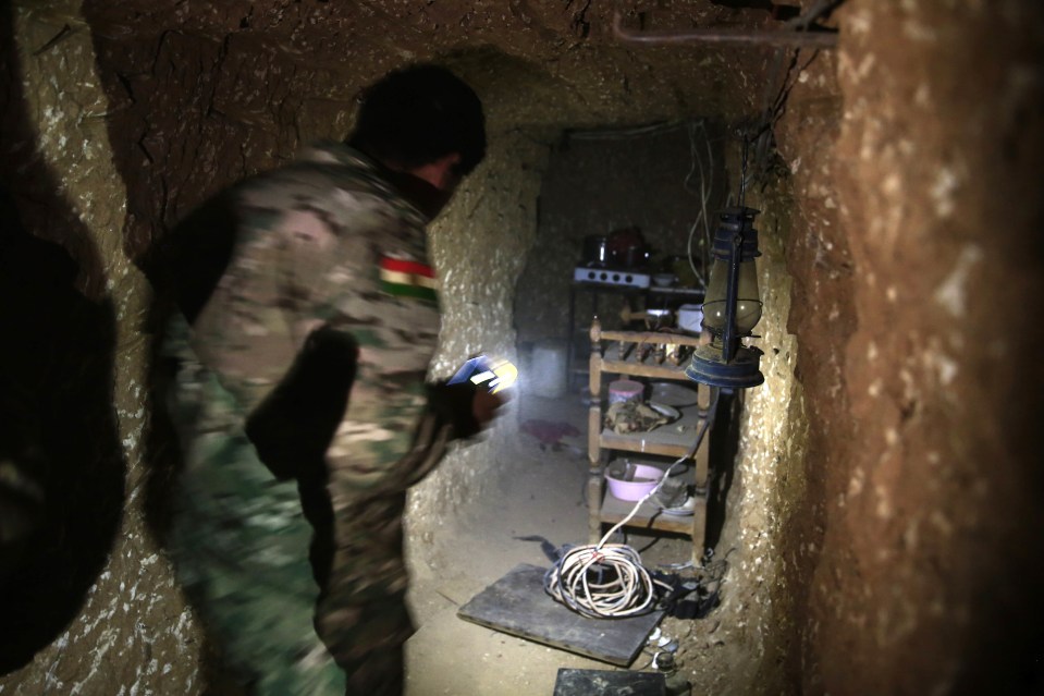  A kitchen was found in one of the underground tunnels