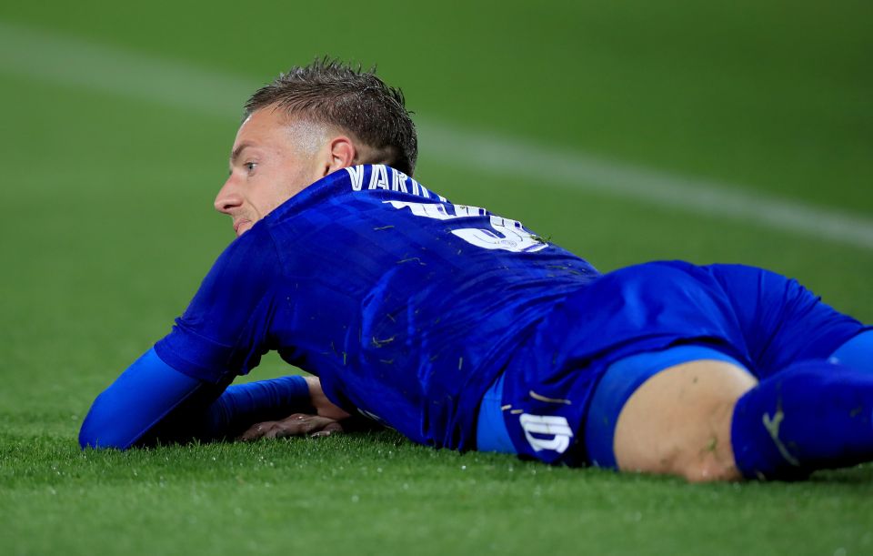 Leicester City's Jamie Vardy during the UEFA Champions League match at the King Power Stadium, Leicester. PRESS ASSOCIATION Photo. Picture date: Tuesday October 18, 2016. See PA story SOCCER Leicester. Photo credit should read: Mike Egerton/PA Wire