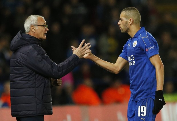 Claudio Ranieri hopes to welcome back Islam Slimani for the Copenhagen game