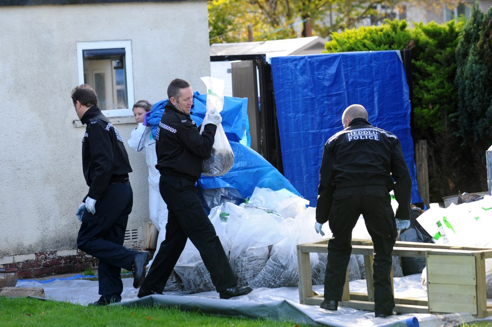  Police have been digging and removing rubble from her Cardiff home as part of the search