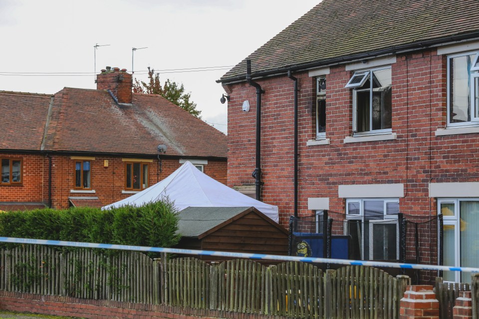  A fire tore through the semi-detached red brick home in the early hours of Wednesday morning