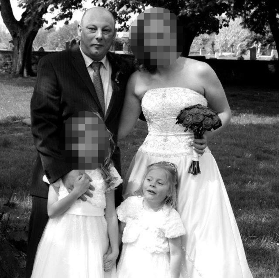  Andy Broadhead and his daughter Keira, 8, (bottom right) died in a house fire that wife Sara and eldest daughter, Mia, escaped