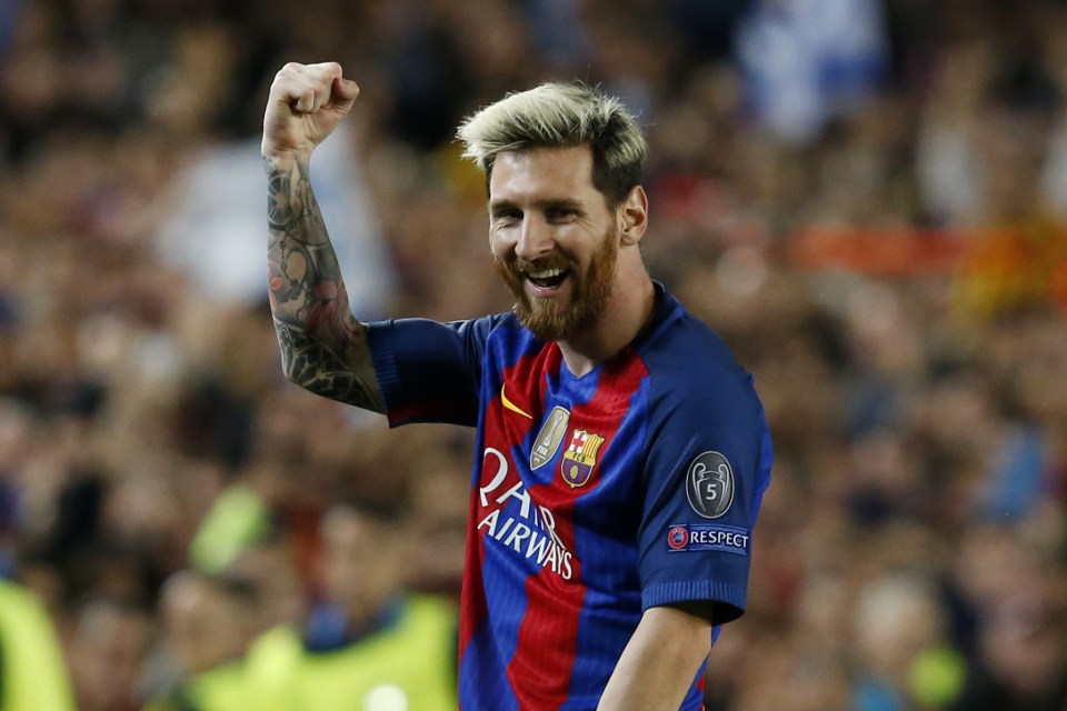  Lionel Messi's hat-trick saw City routed 4-0 at the Nou Camp