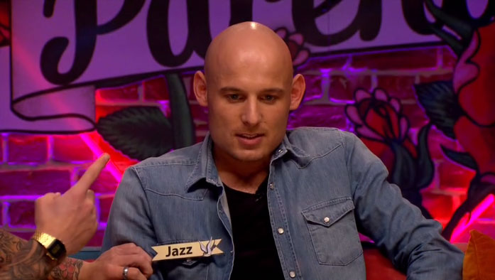  Contestant Jazz looked understandably worried before his father Howard replied