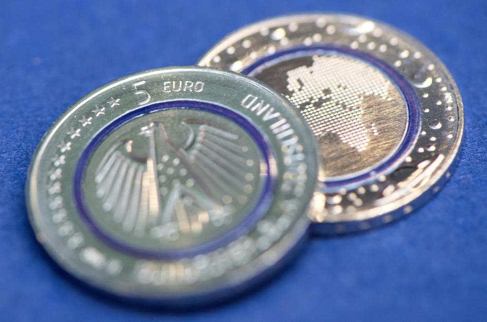 German 5 Euro 'blue planet' coin from 2016