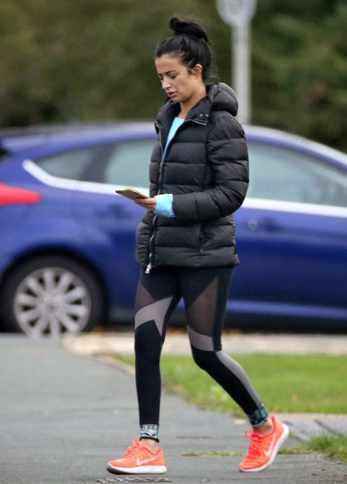  Her trim look comes after she was snapped showing off a fuller figure earlier this month