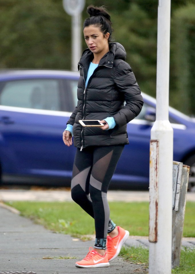  The Celebrity Big Brother winner looked trim even wrapped up in her puffa jacket