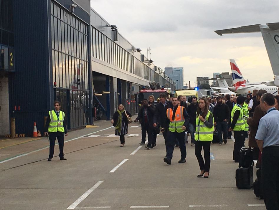  A spokesman confirmed the airport had been evacuated due to a fire alarm