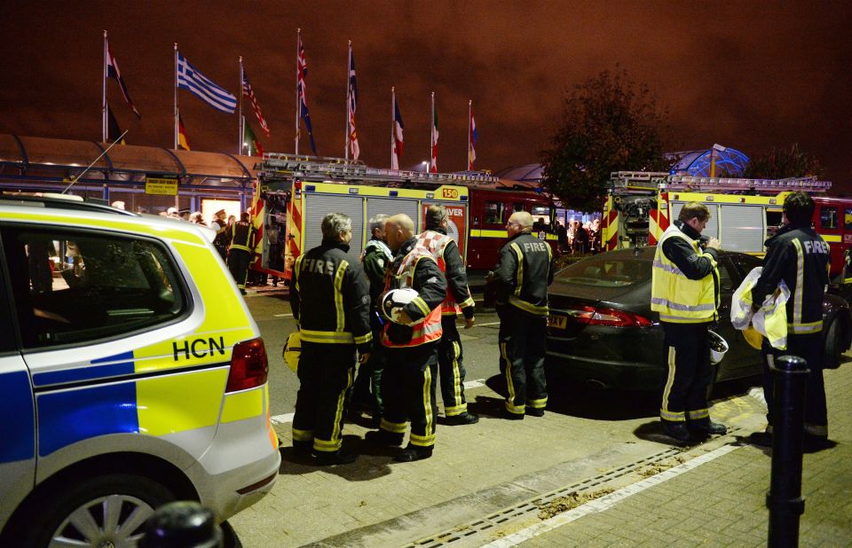  London Fire Brigade said about 500 people were evacuated from the terminal about 4pm while emergency services investigated