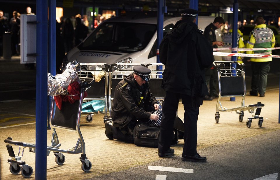  The Metropolitan Police have found a tear gas canister during a sweep of the airport