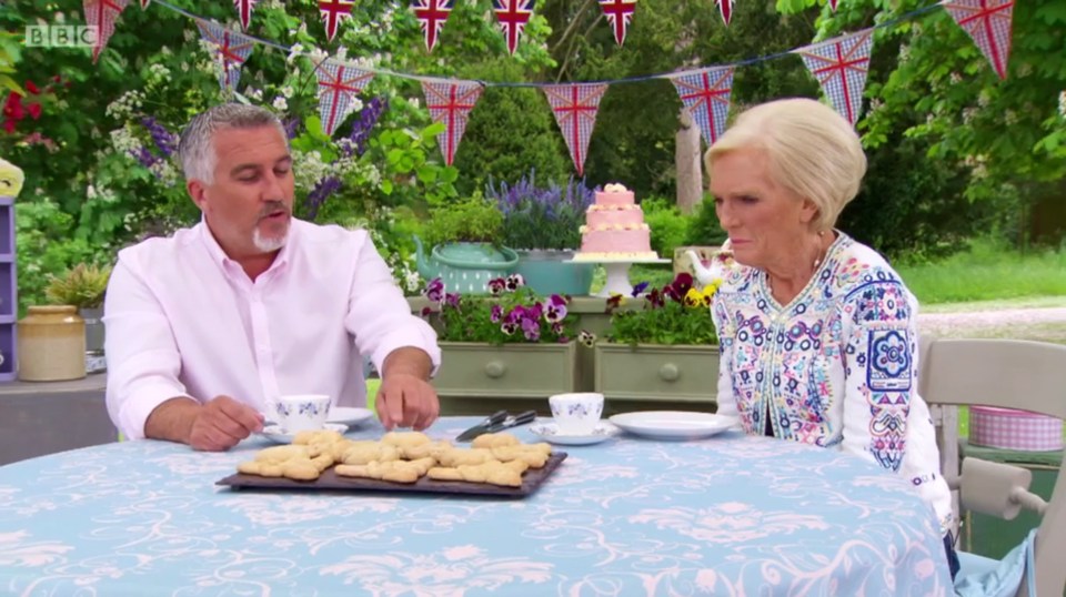 Fake off ... Paul Hollywood and Mary Berry don't actually bake the treats they flaunt on the show