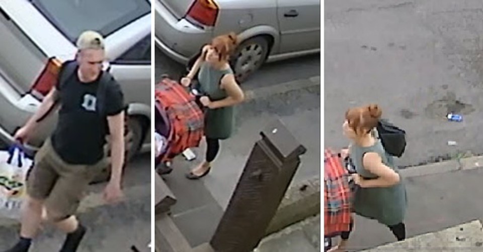  Police now want to speak to a man and woman seen on this CCTV at Wellgate News, Rotherham, on Thursday, September 1