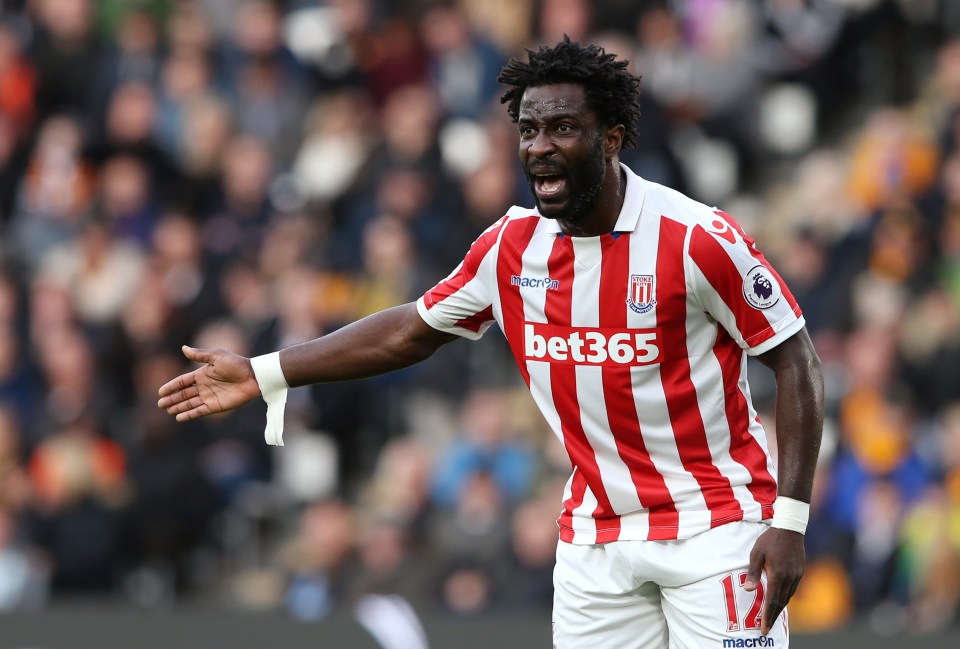 Britain Soccer Football - Hull City v Stoke City - Premier League - The Kingston Communications Stadium - 22/10/16 Stoke City's Wilfried Bony Reuters / Scott Heppell Livepic EDITORIAL USE ONLY. No use with unauthorized audio, video, data, fixture lists, club/league logos or "live" services. Online in-match use limited to 45 images, no video emulation. No use in betting, games or single club/league/player publications. Please contact your account representative for further details.