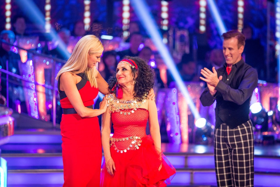  Ruffled ... Birds of a Feather star Lesley Joseph and Anton du Beke had to call time on their part in the show